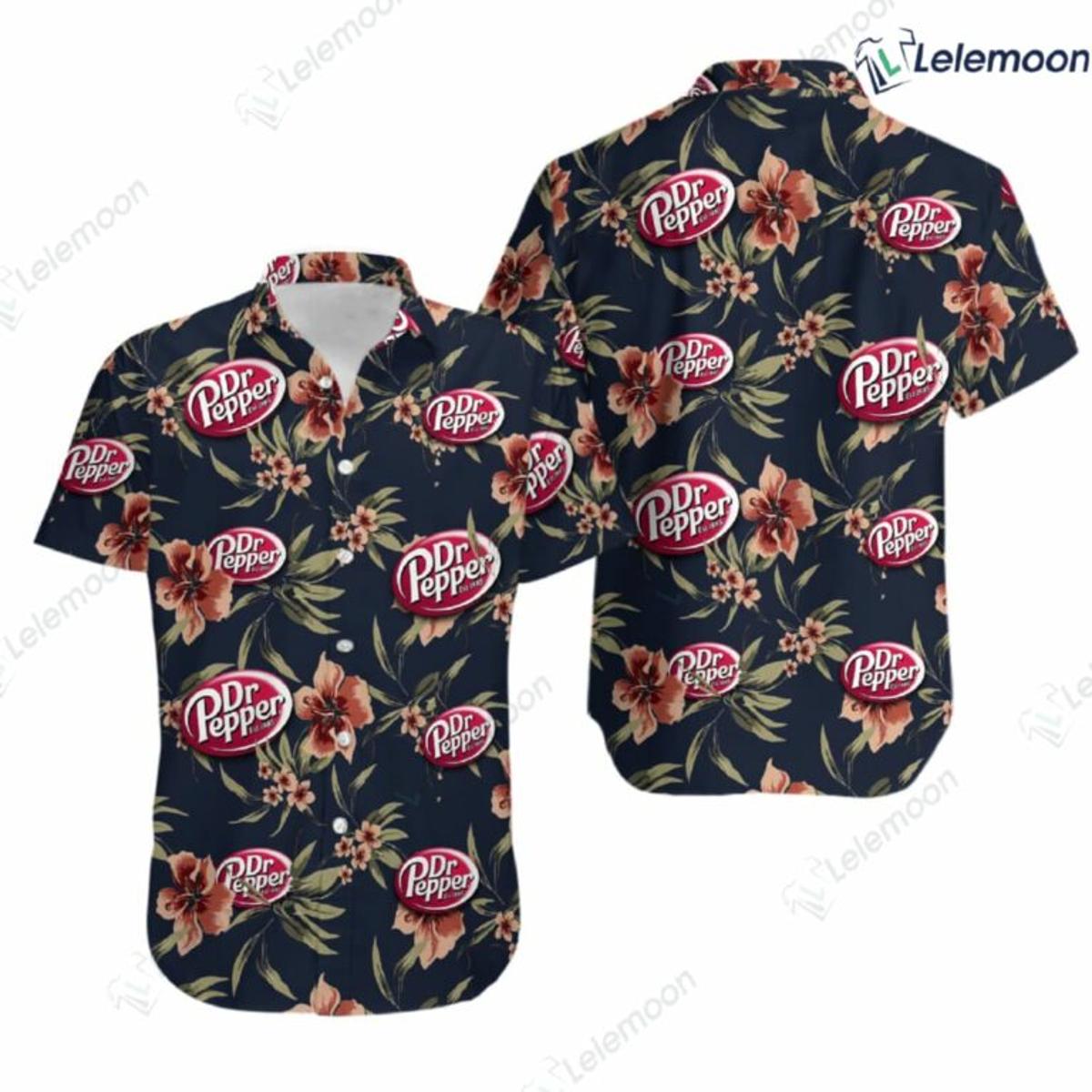 Usa Flag Dr Pepper Hawaiian Shirt Outfit For Men