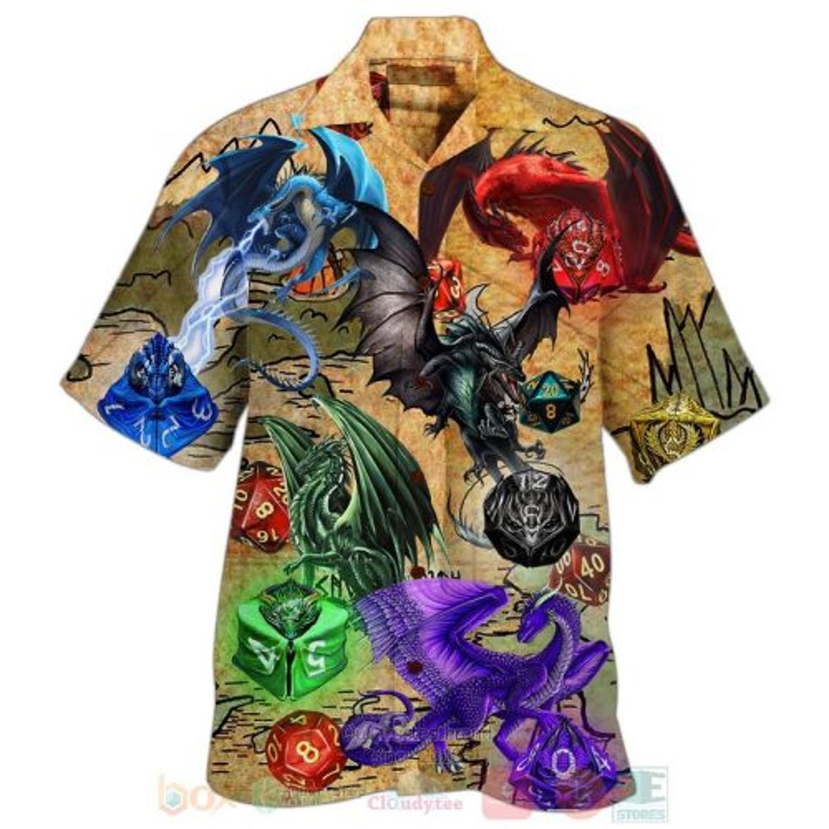 Dragon Quest Fighting The Knights Hawaiian Shirt For Fans