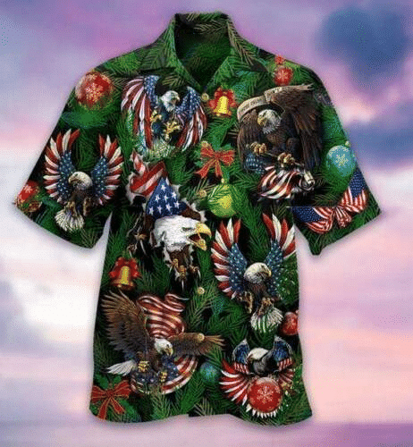 Eagles Patriotism Xmas Philadelphia Eagles Hawaiian Shirt