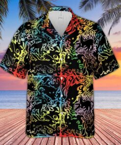 Eevee Black Hawaiian Pokemon Shirts Size Fron S To 5xl