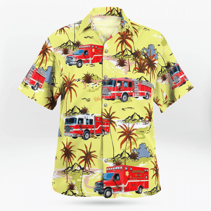 Firefighter Hawaiian Shirts For Men Custom Name Gift For Fans