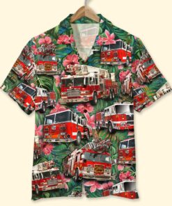 Fire Truck Hawaiian Shirt Gift For Fire Truck Lovers