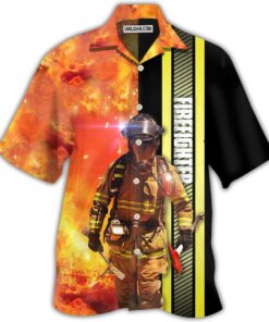 Firefighter America Proud Forever Hawaiian Shirt Summer Gift