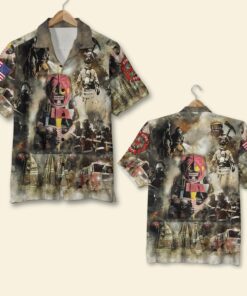 Check Out This Awesome Amazing Courageous Firefighter Authentic Hawaiian Shirt For Fans