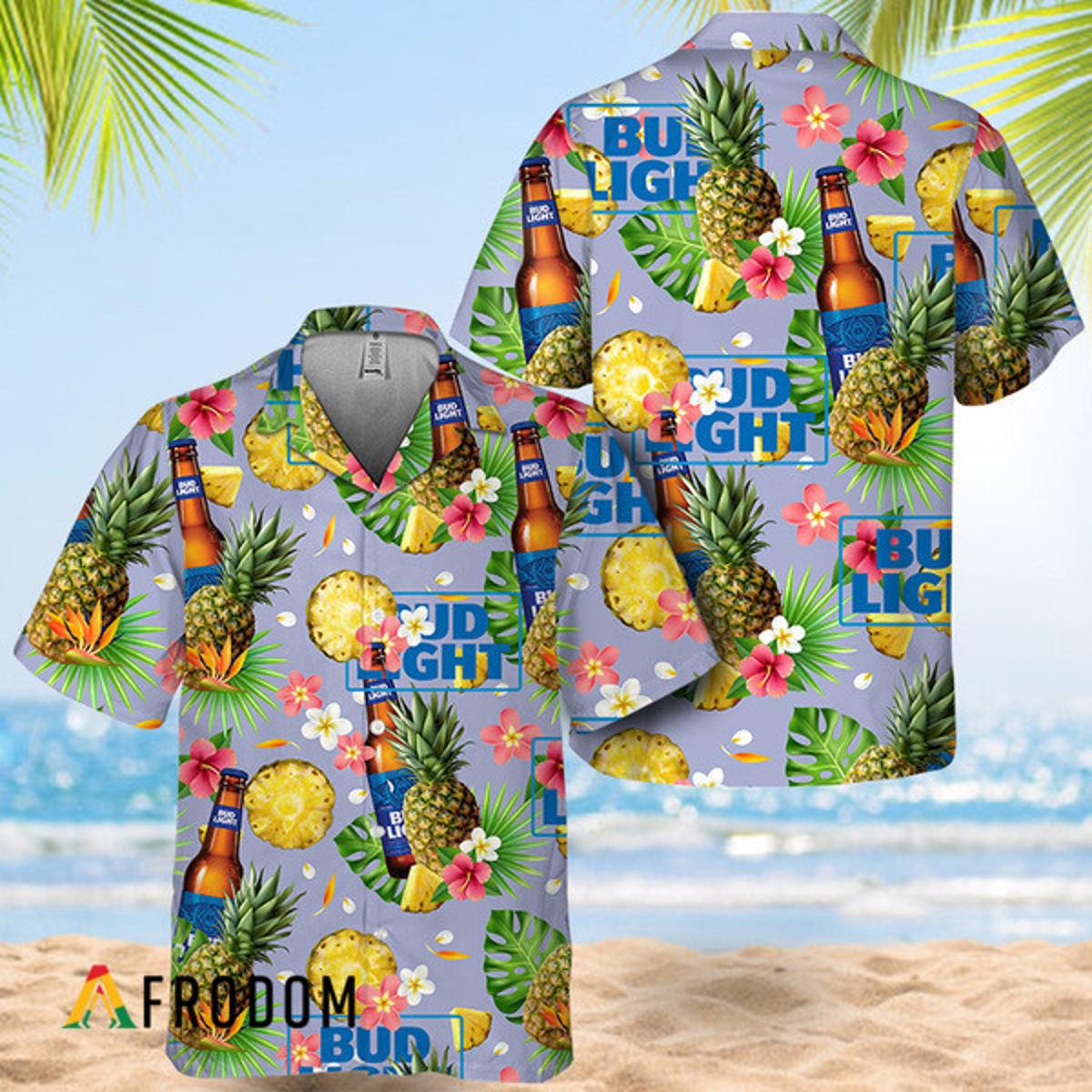 Restocked Mall Pattern Black Pineapple Hawaiian Shirt