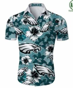 Floral Philadelphia Eagles Hawaiian Shirt For Men Women