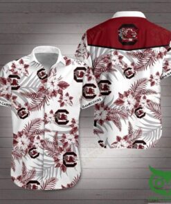 Floral Red Gamecock Hawaiian Shirt For Men Women