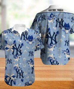Flower Summer Yankees Hawaiian Shirt For Men Women