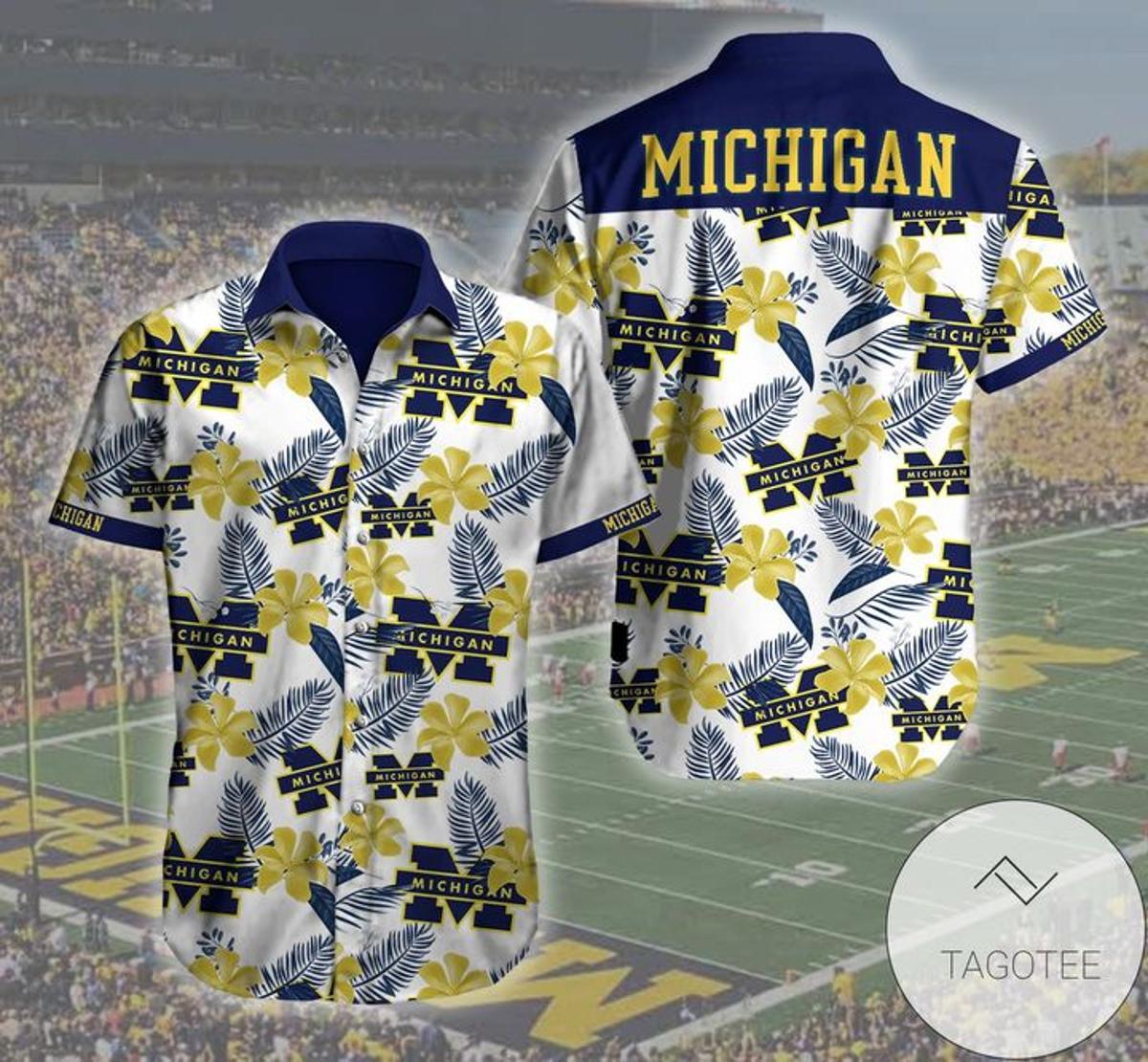 Michigan Wolverines Hawaiian Shirt For Men Women