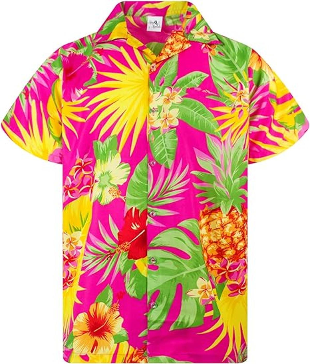 Hibiscus Black Pineapple Hawaiian Shirt