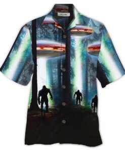 Forest Ufo Hawaiian Shirt For Fans