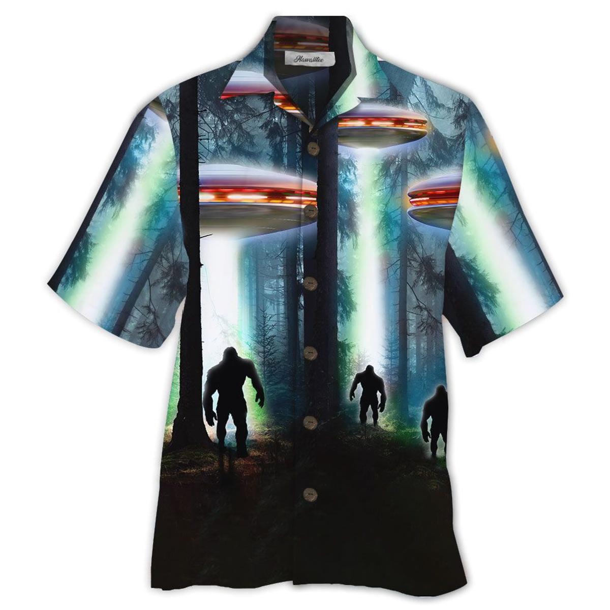 Ufo Hipie Style Love Multicolor Hawaiian Aloha Shirt Gift