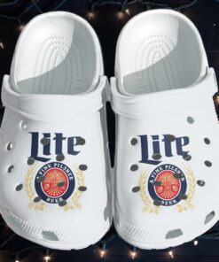 Funny Beer Drinking Miller Lite Crocs