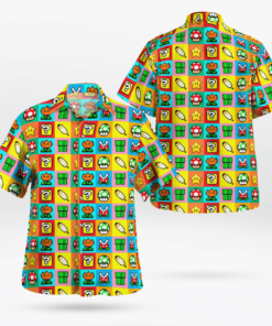 Game Mushroom And Flowermario Hawaiian Shirt Gifts Idea