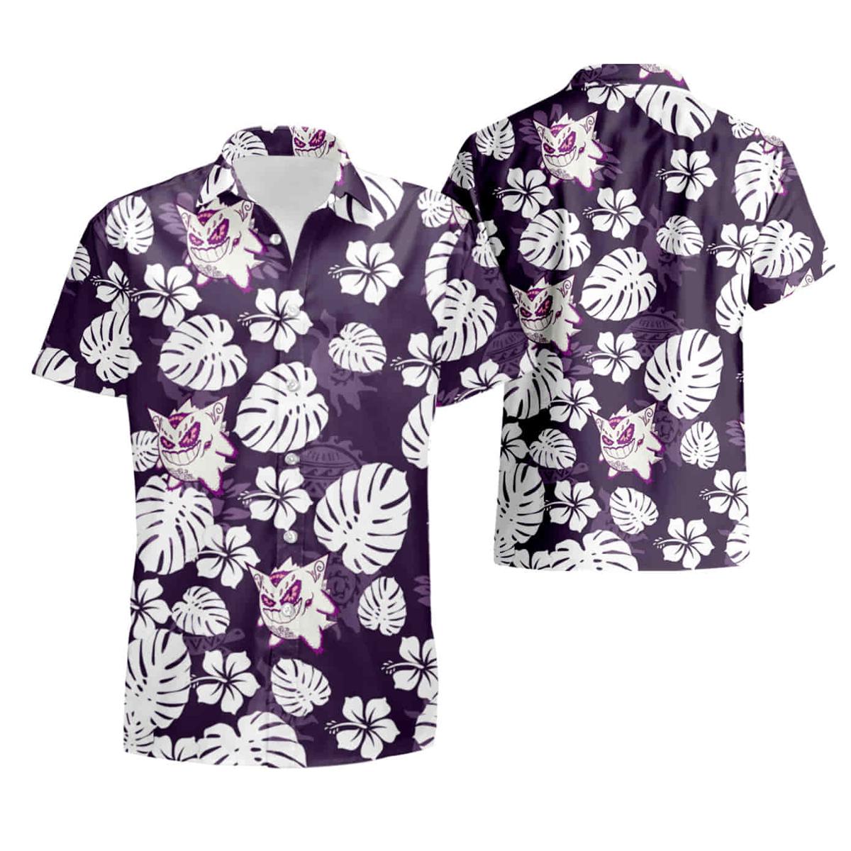 Pokemon Gengar Hawaiian Shirt For Men And Women