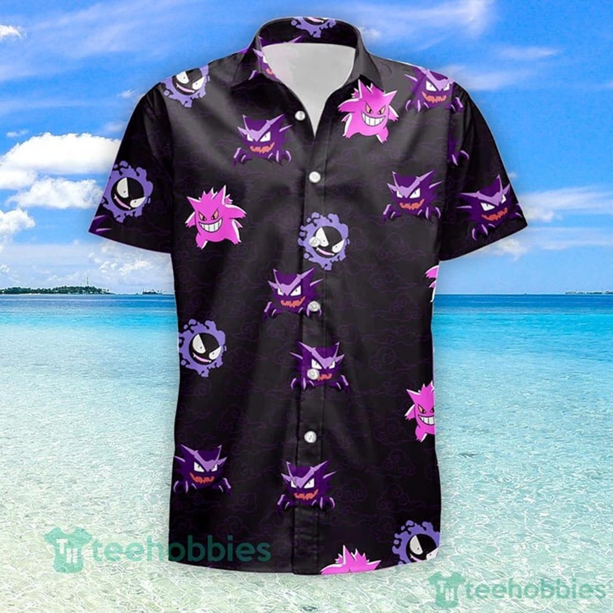 Men Gengar Pokemon Hawaiian Shirt Gift