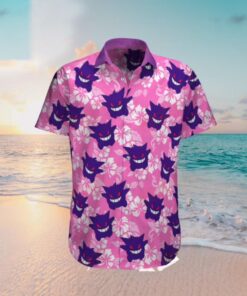 Gengar Pokemon Tropical Beach Hawaiian Shirt Best Gift