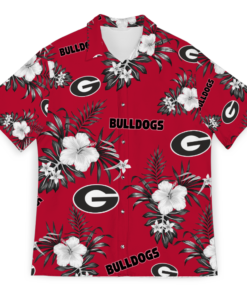 Georgia Bulldogs Sport Hawaii Tropical 3d Uga Hawaiian Shirt