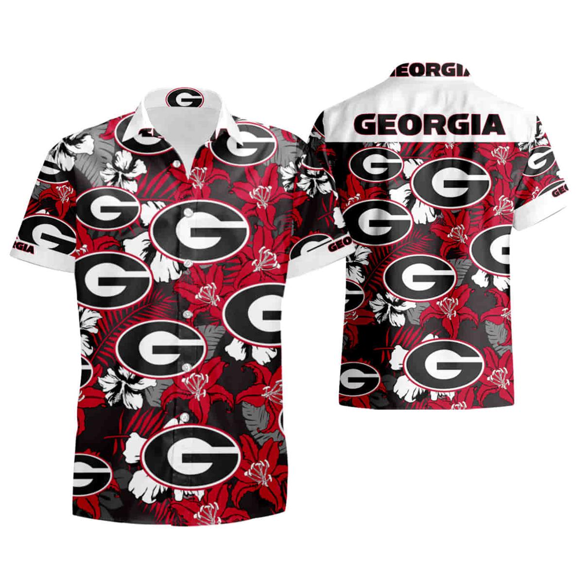 Parrot Georgia Bulldogs Uga Hawaiian Shirt For Men Women