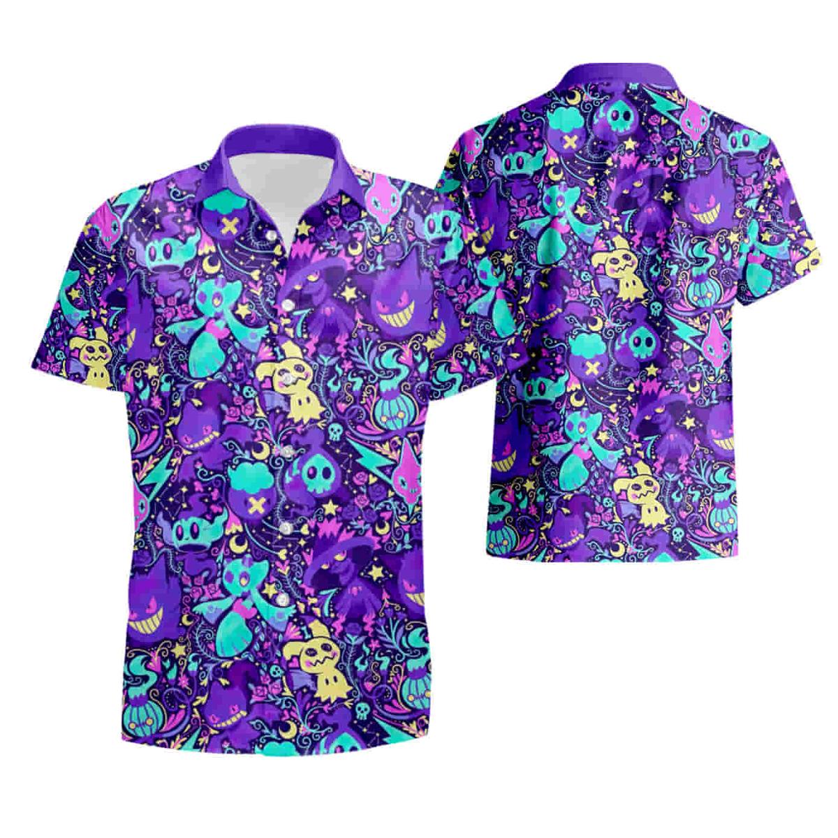 Pokemon Hawaiian Shirt Summer Shirt