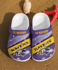 Blue Cloud Baltimore Ravens Crocs Funny For Fans