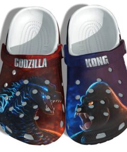 Godzilla Kong Monster Movies Gift For Fan Crocs Crocband Clogs