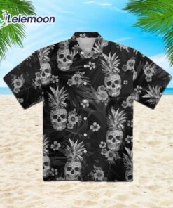 Hyperfavor Black Goth Hawaiian Shirt