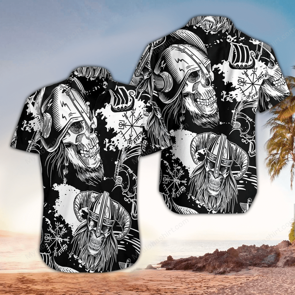 Gothic Skull Goth Hawaiian Shirt Outfit For Men