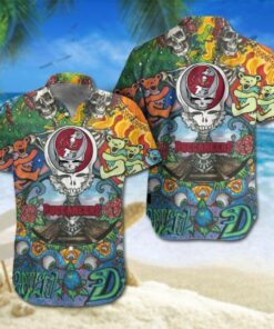 Grateful Dead Buccaneers Hawaiian Shirt Outfit For Men