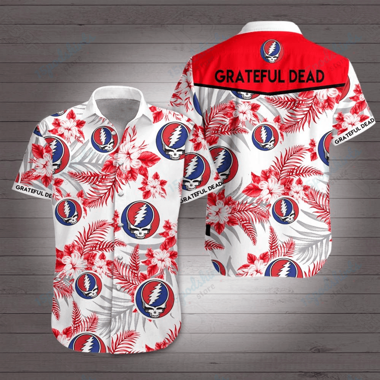 Rock Band Aloha Summer Beach Grateful Dead Hawaiian Shirt