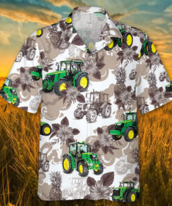 John Deere Lawn Tractor Hawaiian Shirt Gift