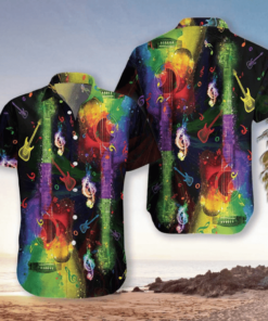 Leather Bears Rainbow Hawaiian Shirt Outfit For Men