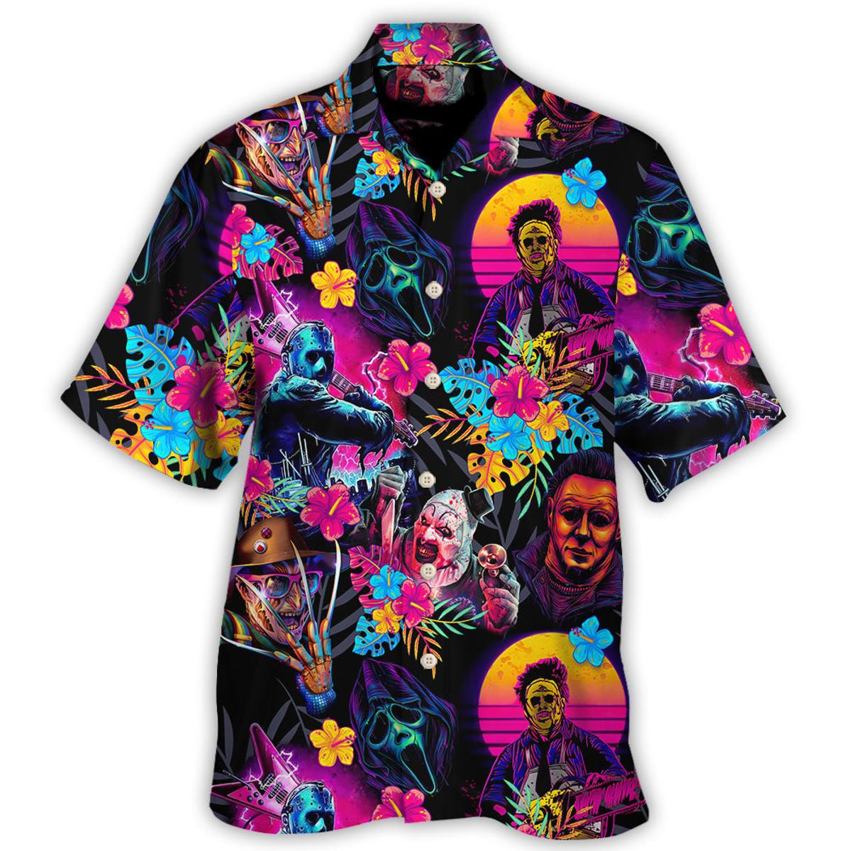 Halloween Horror Movies Hawaiian Shirt Gift Idea