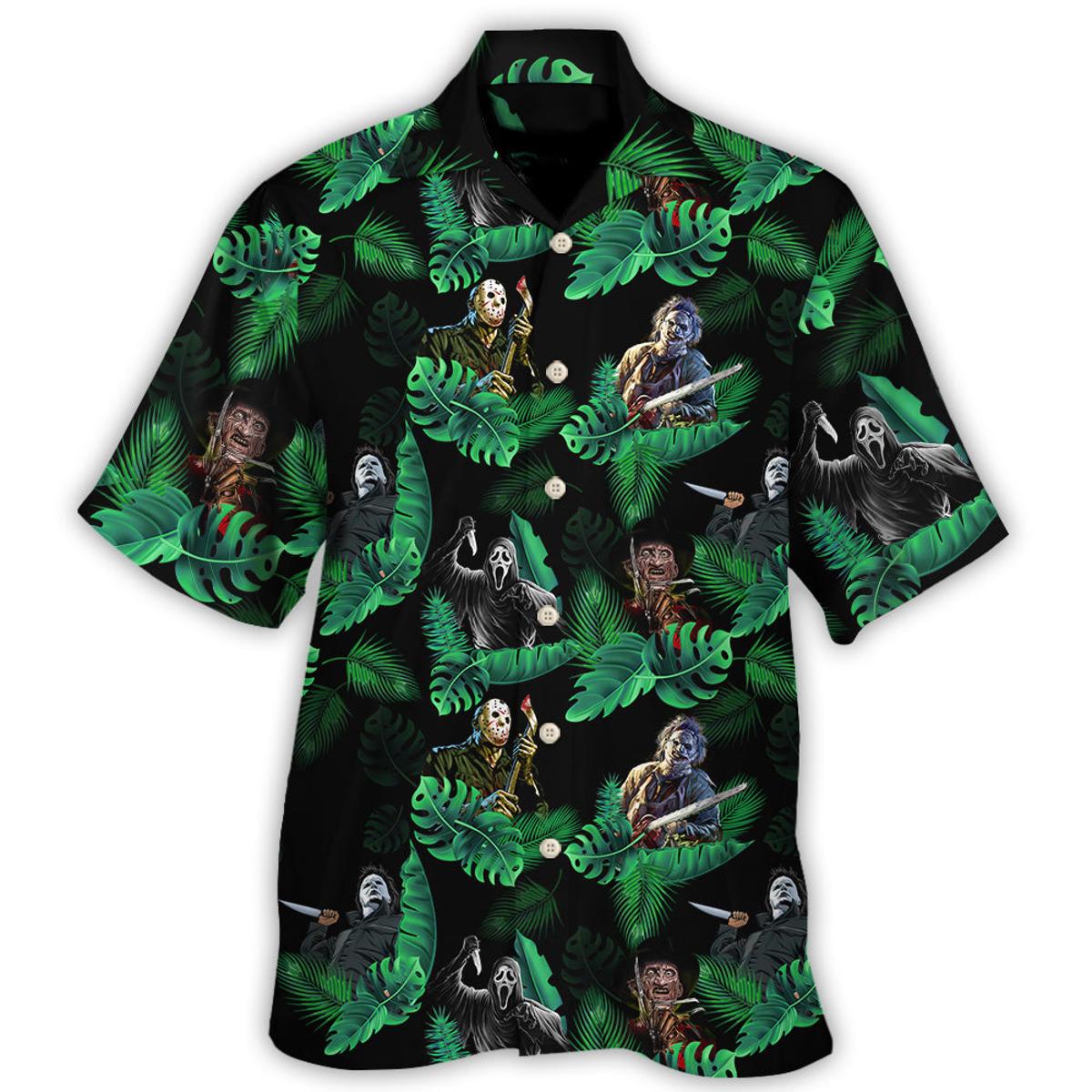 Halloween Horror Movies Hawaiian Shirt Gift Idea