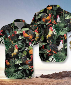 Happy Miles Teller Rooster Hawaiian Shirt Outfit For Men