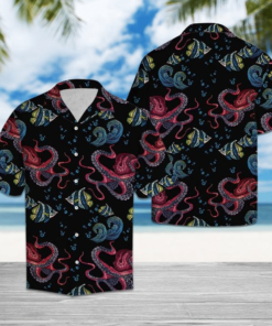 Happy Octopus Hawaiian Shirt Gifts Idea