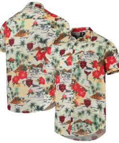 Hawaiian Chicago Bears Cream Paradise Shirt