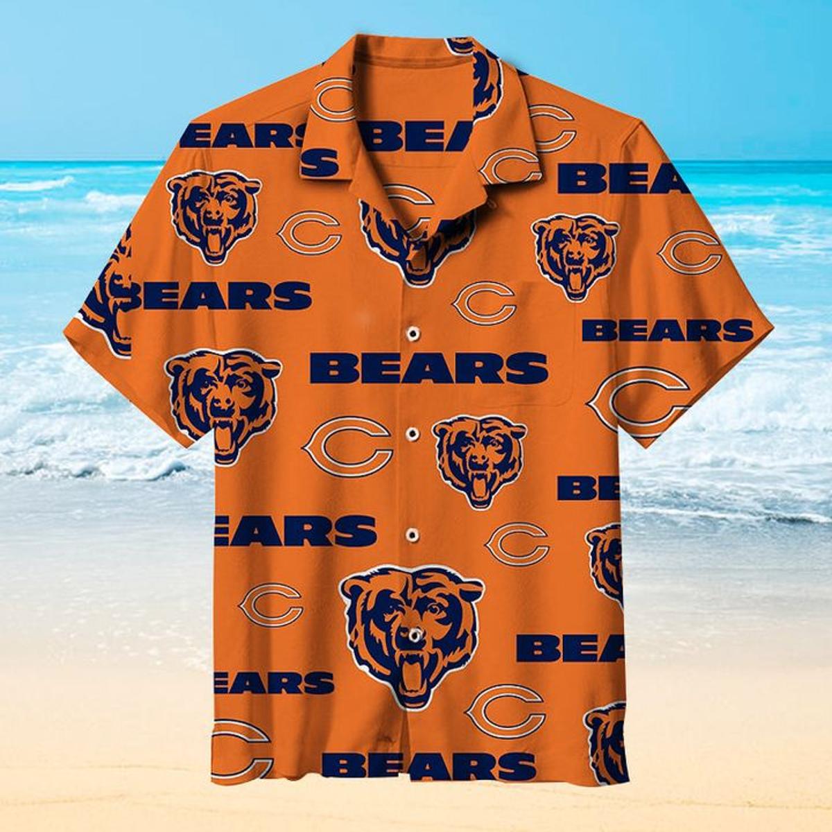 Hawaiian Chicago Bears Reyn Spooner Navy Shirt Gift