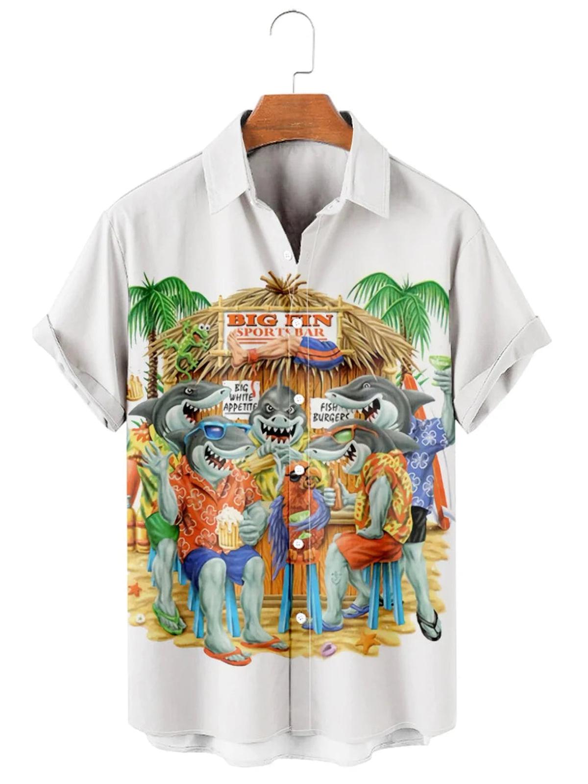 Shark Under The Sea Hawaiian Shirt Perfect Gift For Shark Lovers