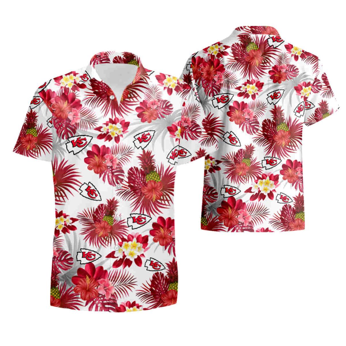 Flower Summer Chiefs Hawaiian Shirt For Men Women