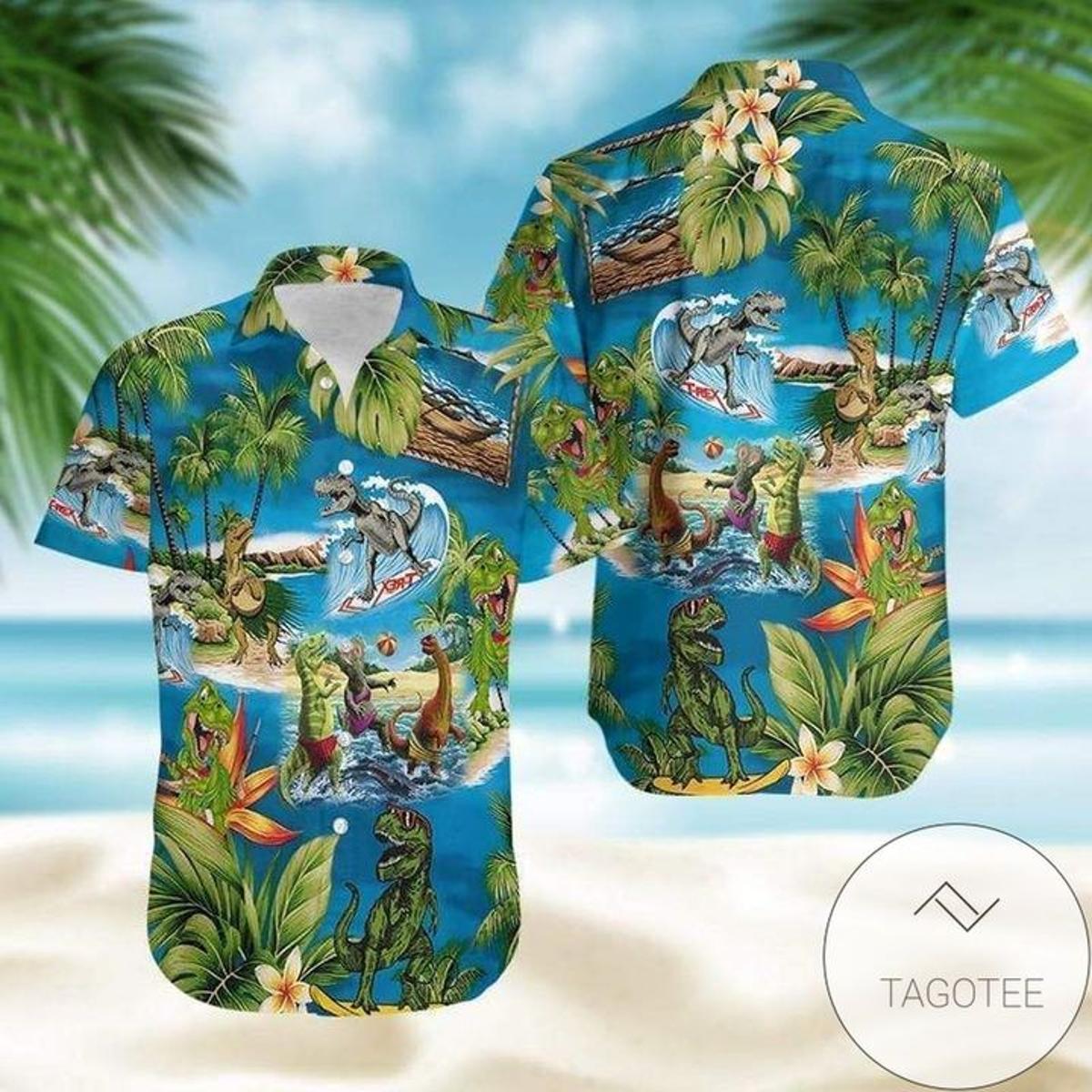 All I Need Is A T-rex Dinosaur Hawaiian Shirt