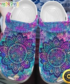 Hippie Crocs Style Comfortable For Women Men Amazing Hippie Flower