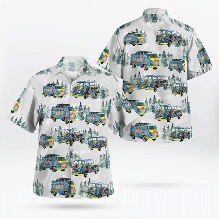 Volkswagen Van Pattern Hawaiian Shirt For Fans