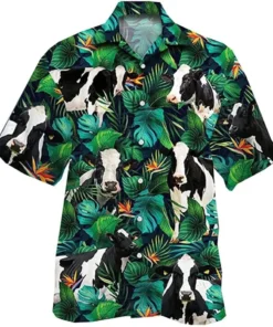 Holstein Friesian Cow Hawaiian Shirt Gift