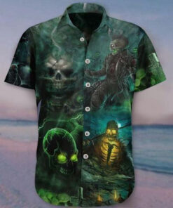 Hellraiser Basic Land Horror Forest Hawaiian Shirt Gift For Fans