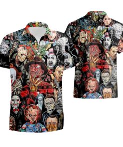 Horror Movie Characters Halloween Hawaiian Shirt Best Gift