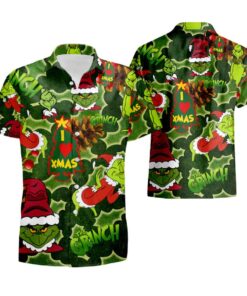 Hot Nv Vintage Grinch Hawaiian Shirt For Men