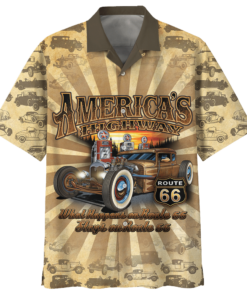 Route 66 Dinner Hawaiian Shirt For Fans