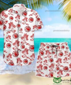 House Of Dragon Targaryen Sigil Coconut Tree Island Hawaiian Shirt