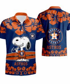 Houston Astros Snoopy Hawaiian Shirt For Men Women